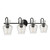Hollis Four Light Vanity (HLL8630MBK)