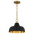 Quoizel - LEA1812MBK - One Light Pendant - Leanne - Matte Black