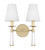 Crystorama - 8862-AG - Two Light Wall Sconce - Baxter - Aged Brass