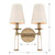 Baxter Two Light Wall Sconce (8862-AG)