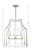 Baxter Four Light Chandelier (8864-PN)