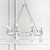 Baxter Eight Light Chandelier (8867-PN)
