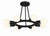 Dakota Eight Light Semi Flush Mount (9043-BK)