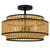 Quoizel - TET1716MBK - Three Light Semi-Flush Mount - Teton - Matte Black