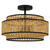 Teton Three Light Semi-Flush Mount (TET1716MBK)