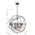 Solaris Six Light Chandelier (9219-EB-CL-MWP)