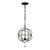 Crystorama - 9225-BK - Three Light Mini Chandelier - Solaris - Black