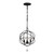 Solaris Three Light Mini Chandelier (9225-BK)