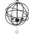 Solaris Three Light Mini Chandelier (9225-BK)
