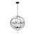Solaris Six Light Chandelier (9226-BK)