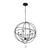 Solaris Six Light Chandelier (9226-BK)