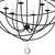 Solaris Six Light Chandelier (9226-BK)