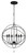 Crystorama - 9228-BK - Six Light Chandelier - Solaris - Black