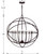 Solaris Nine Light Chandelier (9229-EB)