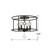 Cameron Four Light Semi Flush Mount (9267-EB)