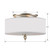 Luxo Three Light Flush Mount (9503-SN)