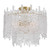 Crystorama - ACK-920-AG - Three Light Semi Flush Mount - Ackerly - Aged Brass