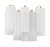 Crystorama - ADD-302-AG-WH - Two Light Wall Sconce - Addis - Aged Brass