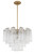 Crystorama - ADD-306-AG-CL - Six Light Chandelier - Addis - Aged Brass