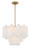 Addis Six Light Chandelier (ADD-306-AG-WH)