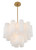 Addis Six Light Chandelier (ADD-306-AG-WH)