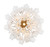 Addis Six Light Chandelier (ADD-306-AG-WH)