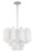 Crystorama - ADD-306-CH-WH - Six Light Chandelier - Addis - Polished Chrome