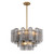 Crystorama - ADD-308-AG-SM - Nine Light Chandelier - Addis - Aged Brass