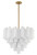 Crystorama - ADD-312-AG-WH - 12 Light Chandelier - Addis - Aged Brass