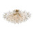 Crystorama - ADL-500-AG-CL - Four Light Semi Flush Mount - Adley - Aged Brass