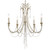 Crystorama - ARC-1905-SA-CL-MWP - Five Light Chandelier - Arcadia - Antique Silver