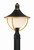 Crystorama - ATL-709-MK-TG - One Light Outdoor Post Mount - Atlas - Matte Black + Textured Gold