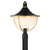 Crystorama - ATL-719-MK-TG - One Light Outdoor Post Mount - Atlas - Matte Black + Textured Gold