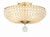 Crystorama - BLA-10665-GA - Four Light Semi Flush Mount - Bella - Antique Gold