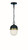 Crystorama - CAP-8506-MK-TG - Three Light Outdoor Pendant - Capsule - Matte Black + Textured Gold