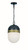 Crystorama - CAP-8507-MK-TG - One Light Outdoor Pendant - Capsule - Matte Black + Textured Gold