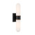 Crystorama - CAP-8512-MK-TG - LED Wall Sconce - Capsule - Matte Black + Textured Gold