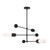 Crystorama - CAP-8513-MK-TG - LED Chandelier - Capsule - Matte Black + Textured Gold