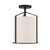 Crystorama - CAR-9201-BK_CEILING - One Light Semi Flush Mount - Carlyn - Black