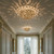 Cora Three Light Flush Mount (COR-7100-SG)
