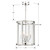 Devon Four Light Mini Chandelier (DEV-B8004-PN)