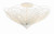 Crystorama - DOR-B7703-MT - Three Light Semi Flush Mount - Doral - Matte White