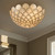 Darby Three Light Semi Flush Mount (DRB-7000-SG)