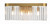 Crystorama - EMO-5403-MG - Four Light Bath - Emory - Modern Gold