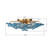 Esme Six Light Semi Flush Mount (ESM-4000-AG-BL)