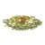 Crystorama - ESM-4000-AG-GR - Six Light Semi Flush Mount - Esme - Aged Brass