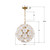 Esme Six Light Chandelier (ESM-4005-AG-WH)