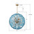 Esme 12 Light Chandelier (ESM-4009-AG-BL)