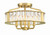 Crystorama - FAR-6000-AG - Four Light Semi Flush Mount - Farris - Aged Brass