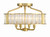 Farris Four Light Semi Flush Mount (FAR-6000-AG)